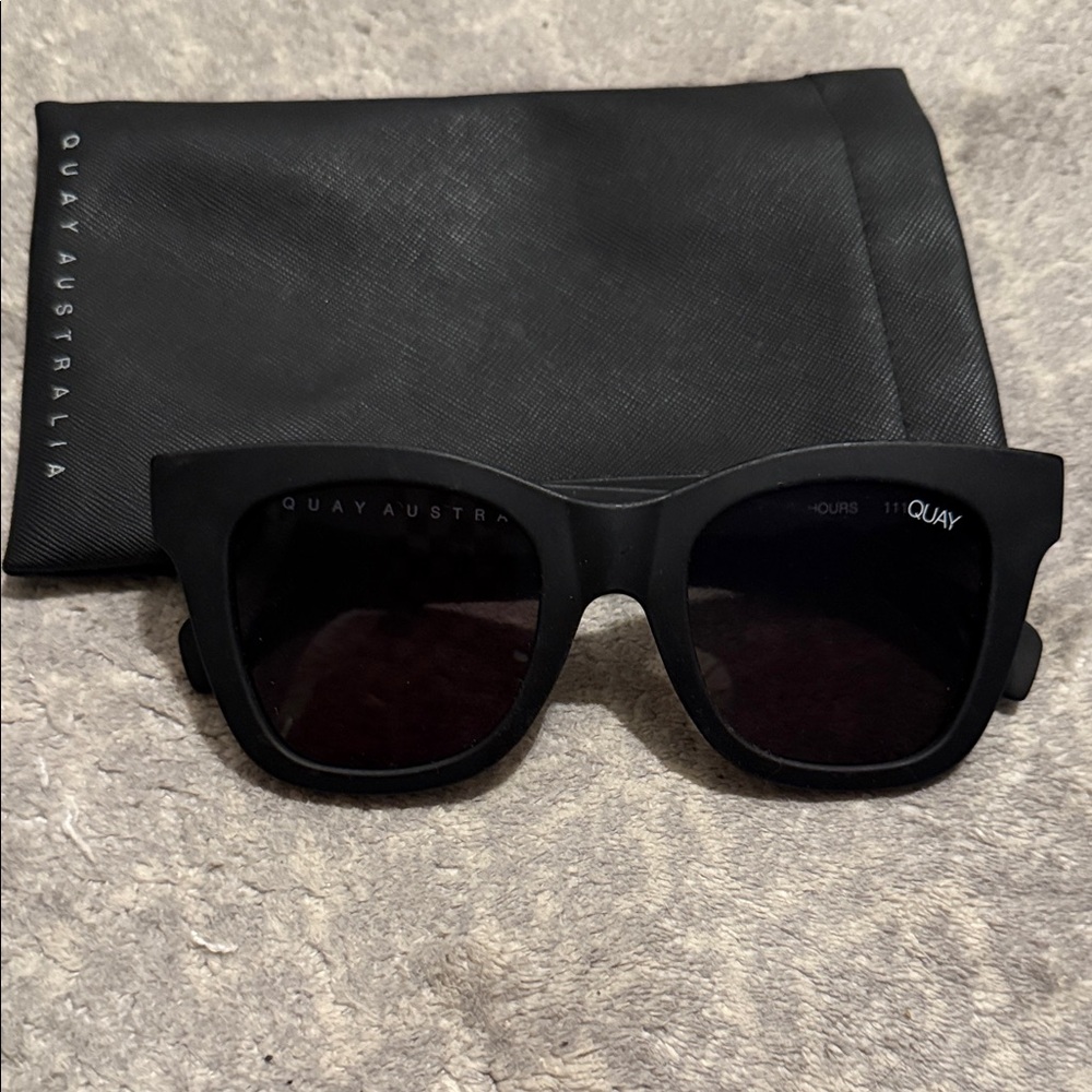 Quay Australia Matte Black Sunglasses